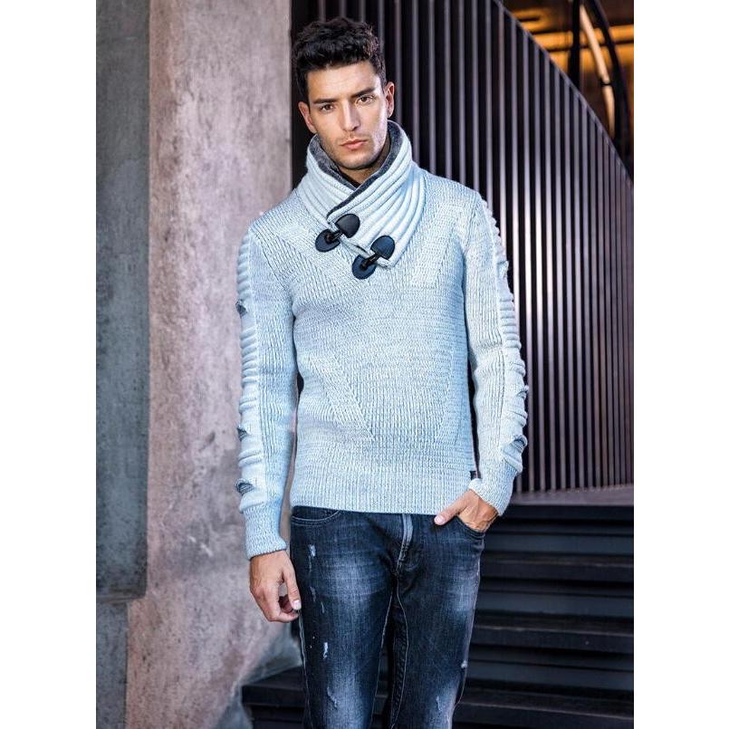 ハイネック ニット セーター メンズ 白 グレー 黒 ローゲージ 厚手 冬 大きいサイズ も入荷 Lcr55 Bin 1 Limitedヤフーショップ 通販 Yahoo ショッピング