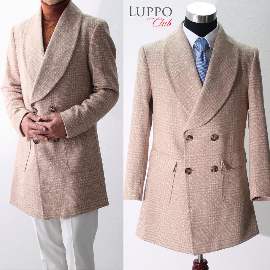 チェスターコート ハーフコート ツイード コート メンズ チェック