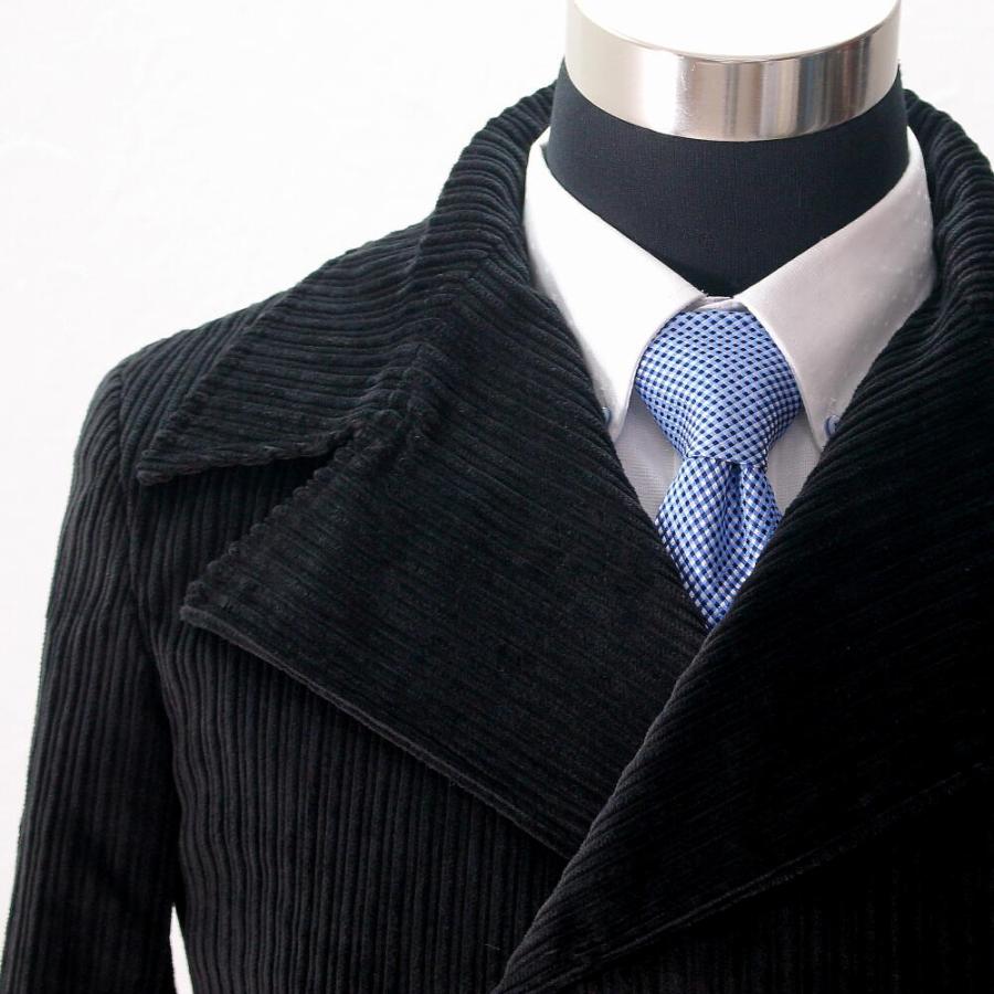 極美品☆ DIOR コーデュロイ アウター モールスキン ハーフコート ブラック pコート ピーコート 黒 ブラック 秋/冬 極太畝コーデュロイ