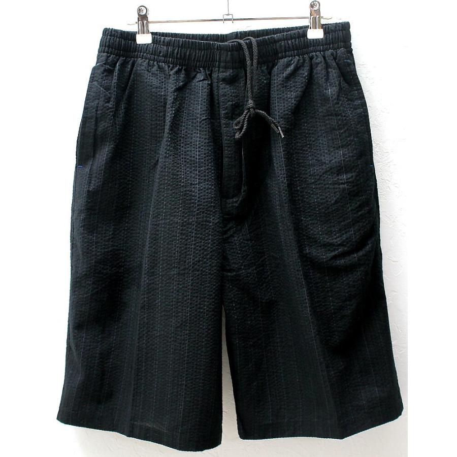 しじら織り ハーフパンツ 半ズボン ウェストゴム 紐 シアサッカー 春