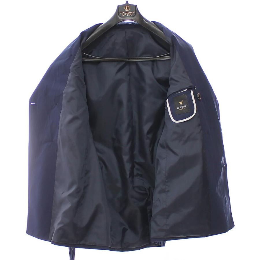 トレンチコート ショート丈 ダブル メンズ 紺 ネイビー XXXLまで