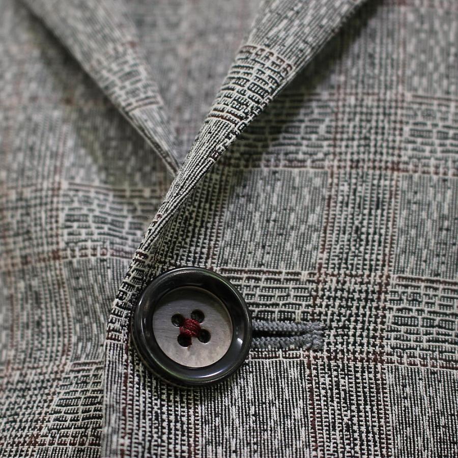 TRAIANO グレー チェック　テーラードジャケット 50 セットアップパンツ TRAIANO グレー チェック テーラードジャケット 50 セットアップパンツ