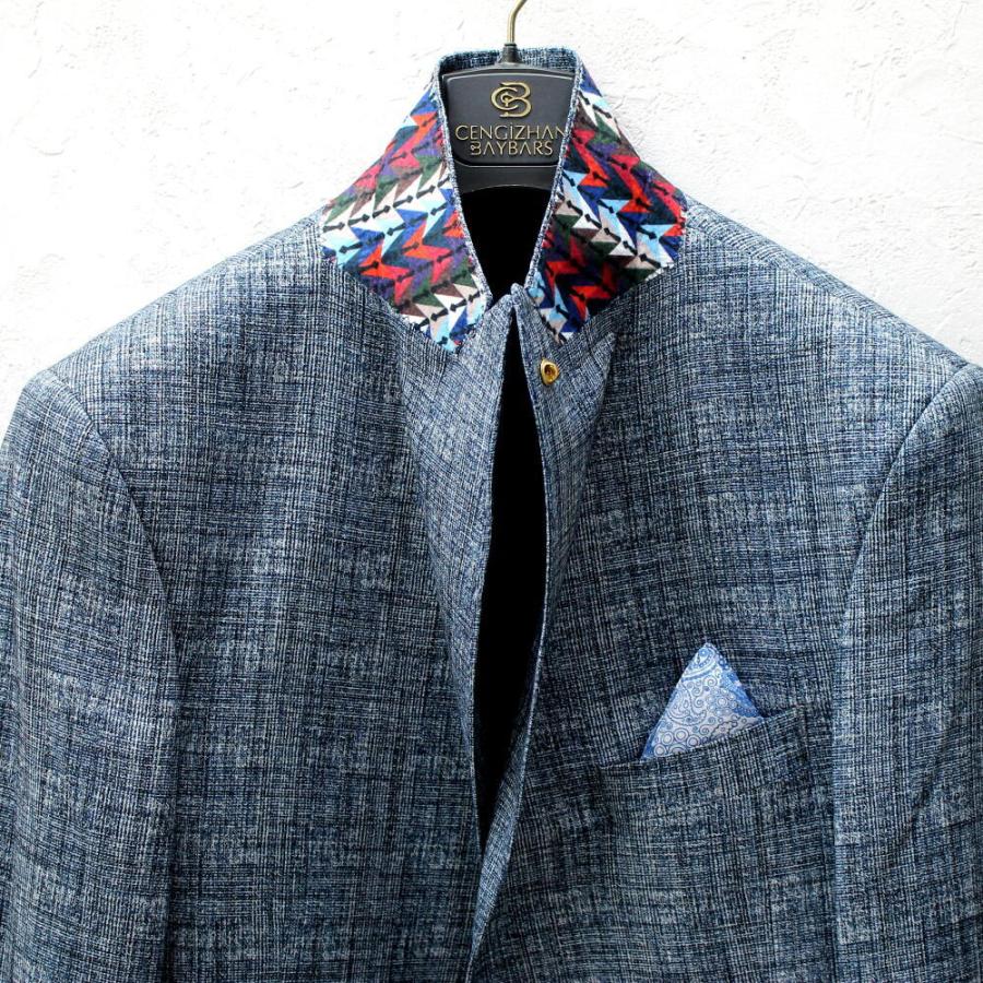 テーラードジャケット セットアップ ジレ 紺 ブレザー メンズ タイト