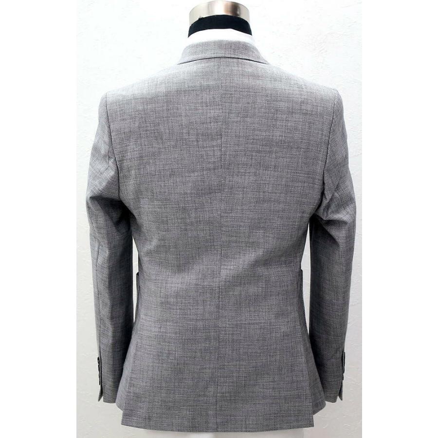 テーラードジャケット メンズ セットアップ ジレ ライトグレー