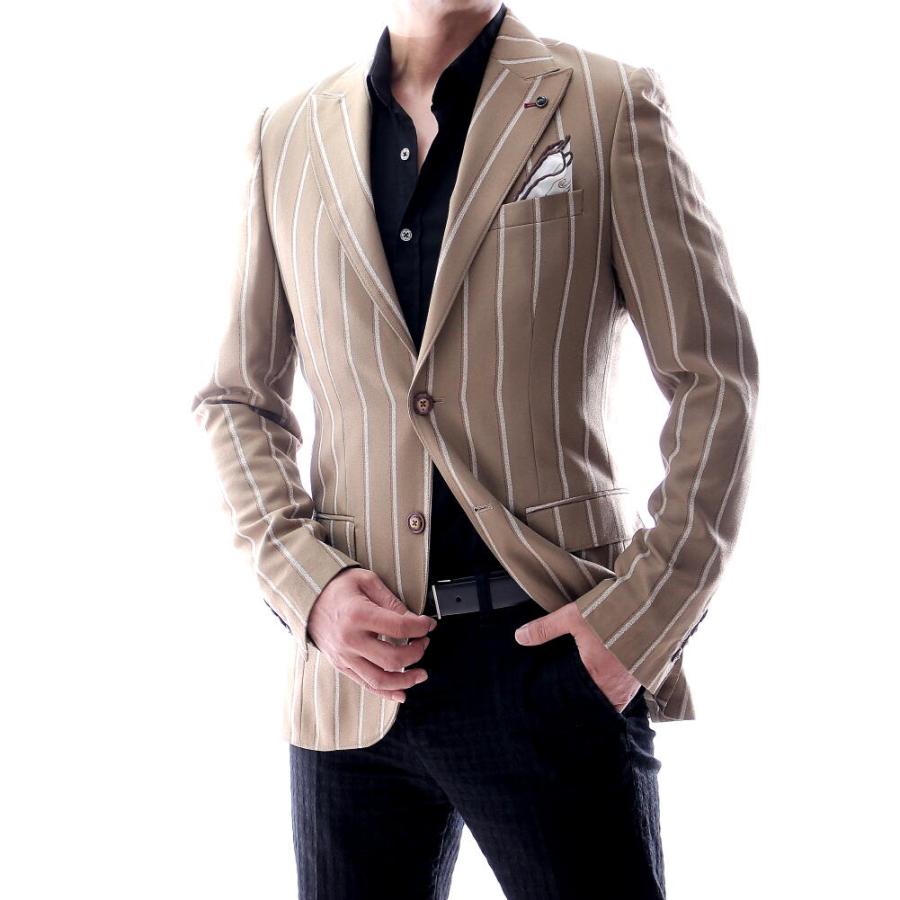 テーラードジャケット ストライプ ベージュ 春 秋 冬 メンズ ブレザー ジャケパン 二つボタン Xxxl 大きいサイズも入荷 ビジネスジャケット Owen196baige Bin 1 Limitedヤフーショップ 通販 Yahoo ショッピング
