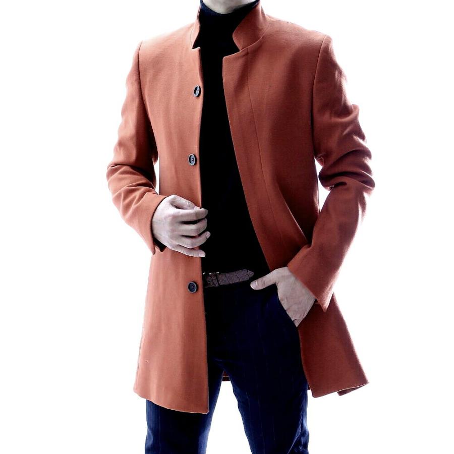 【希少XL】フェンディ チェスターコート スタンドカラーコート サイズ52 赤系 楽天市場】トレンチコート メンズ ロングコート ワインコート メンズ