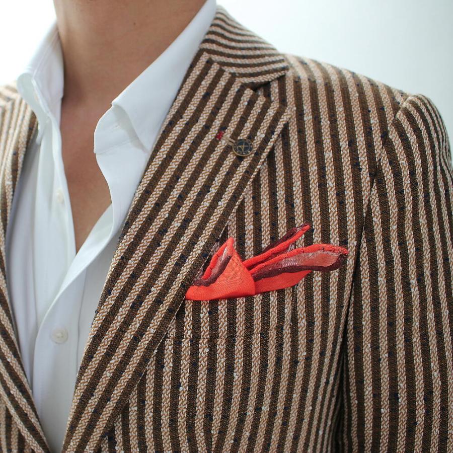 テーラードジャケット サマージャケット 茶 麻 リネン ストライプ ブレザー 背抜き 春 夏 秋 メンズ ジャケパン ビジネスジャケット 裏地無し Owen301cha Bin 1 Limitedヤフーショップ 通販 Yahoo ショッピング