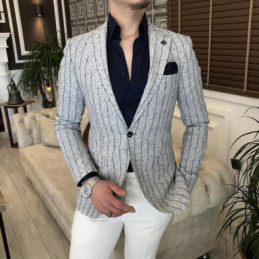 サマージャケット テーラードジャケット サマーツイード ブレザー メンズ ブルー 青 背抜き 春 夏 秋 ジャケパン ビジネスジャケット 麻 リネン Owen302ao Bin 1 Limitedヤフーショップ 通販 Yahoo ショッピング