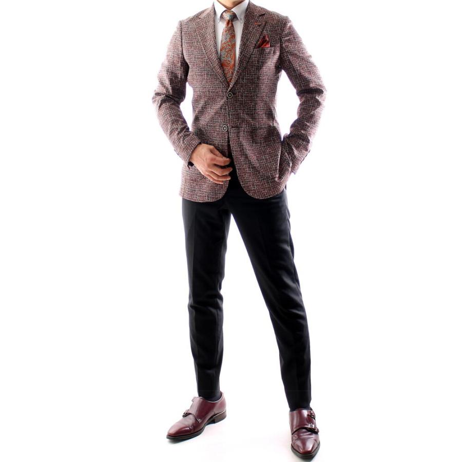 新品未使用DadyCosta メンズテーラードジャケットブレザーツイード