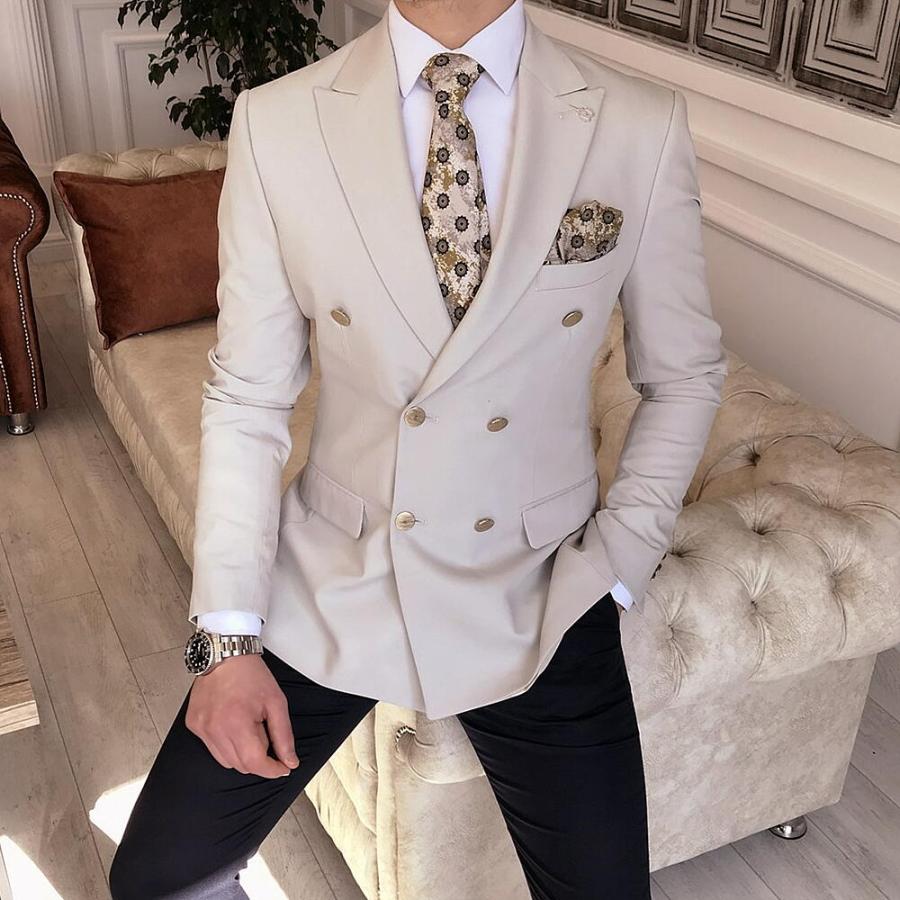 ブレザー ダブル 金ボタン テーラードジャケット 6つボタン