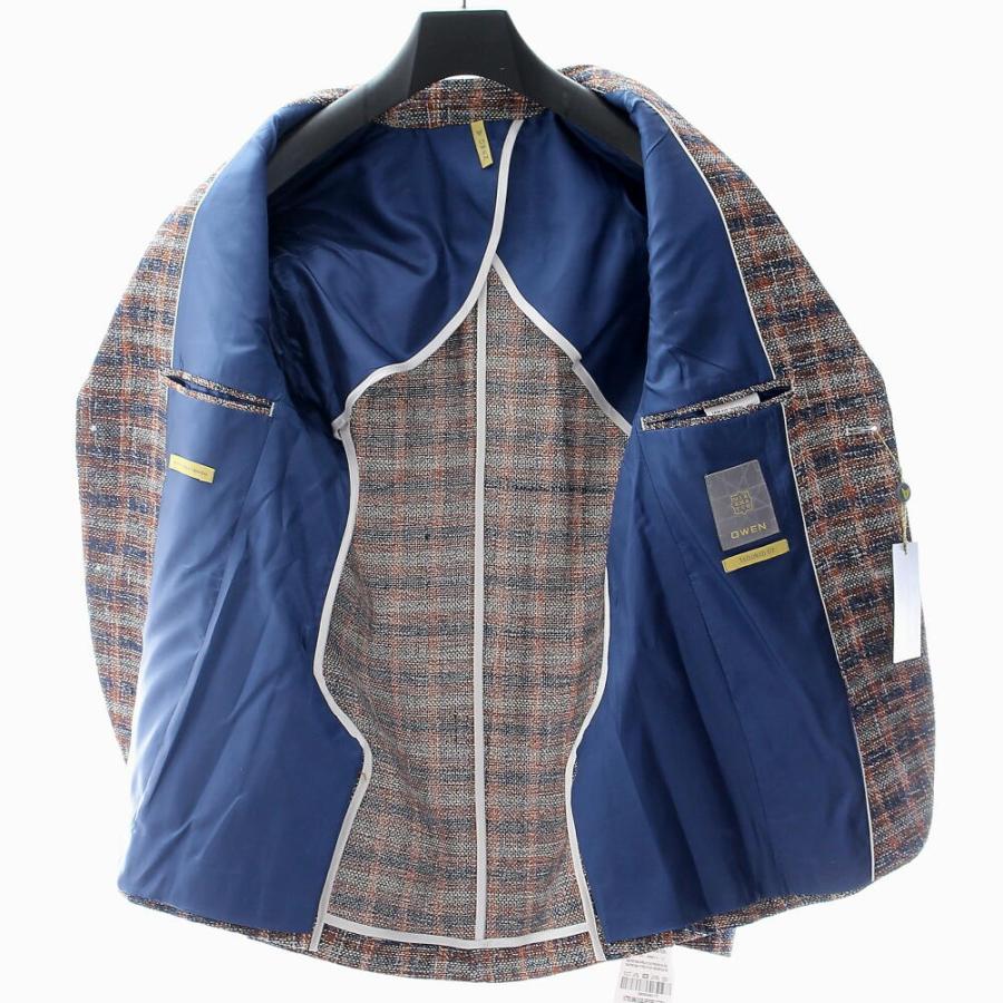 ツイード ジャケット テーラードジャケット ブレザー チェック 紺