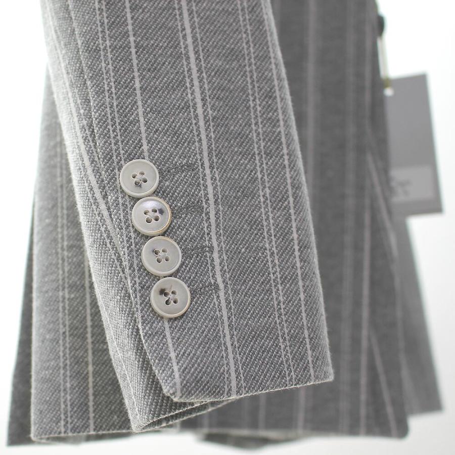 テーラードジャケット ダブル ブレザー ストライプ 縦横