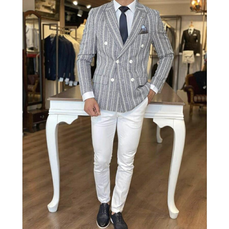 ストライプ テーラードジャケット LOVELESS ジャケット テーラードジャケット ストライプ