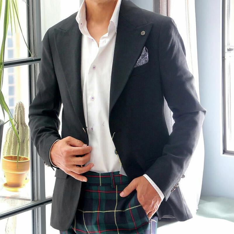 テーラードジャケット ワイドラペル 秋 冬 黒 無地 メンズ ブレザー