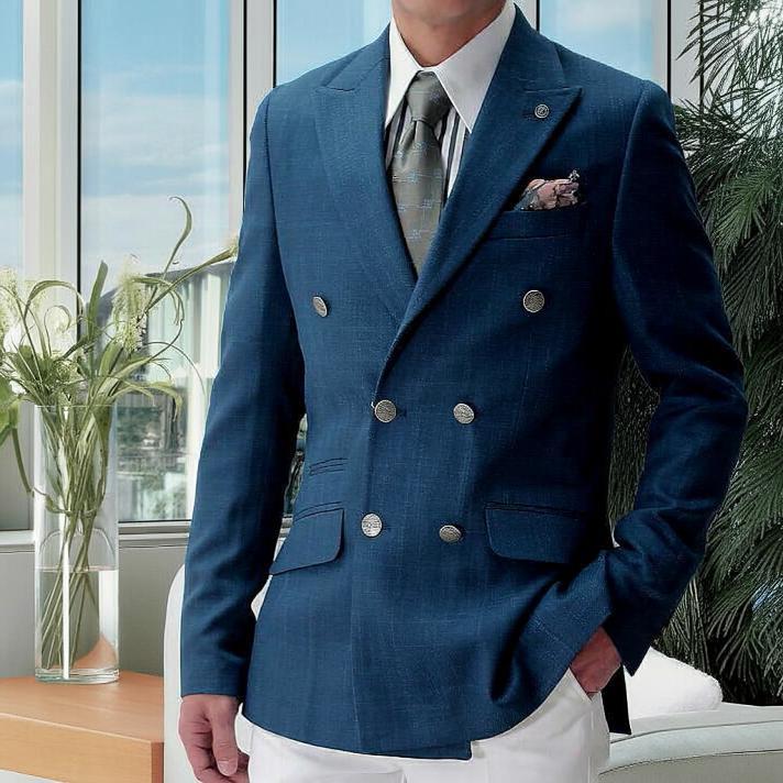 ヒルトン × リングジャケット ダブル テーラードジャケット 紺ブレ 春夏 ヒルトン × リングジャケット ダブル テーラードジャケット 紺