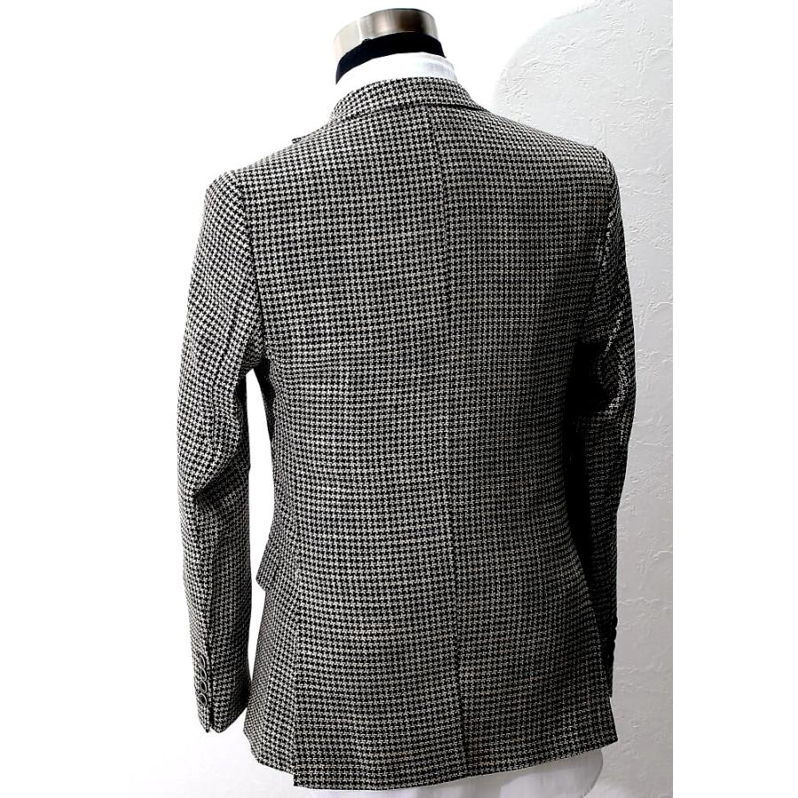 45R テーラードジャケット ウール 千鳥格子 ツイード風 サイズ3 45R テーラードジャケット ウール 千鳥格子 ツイード風 サイズ3