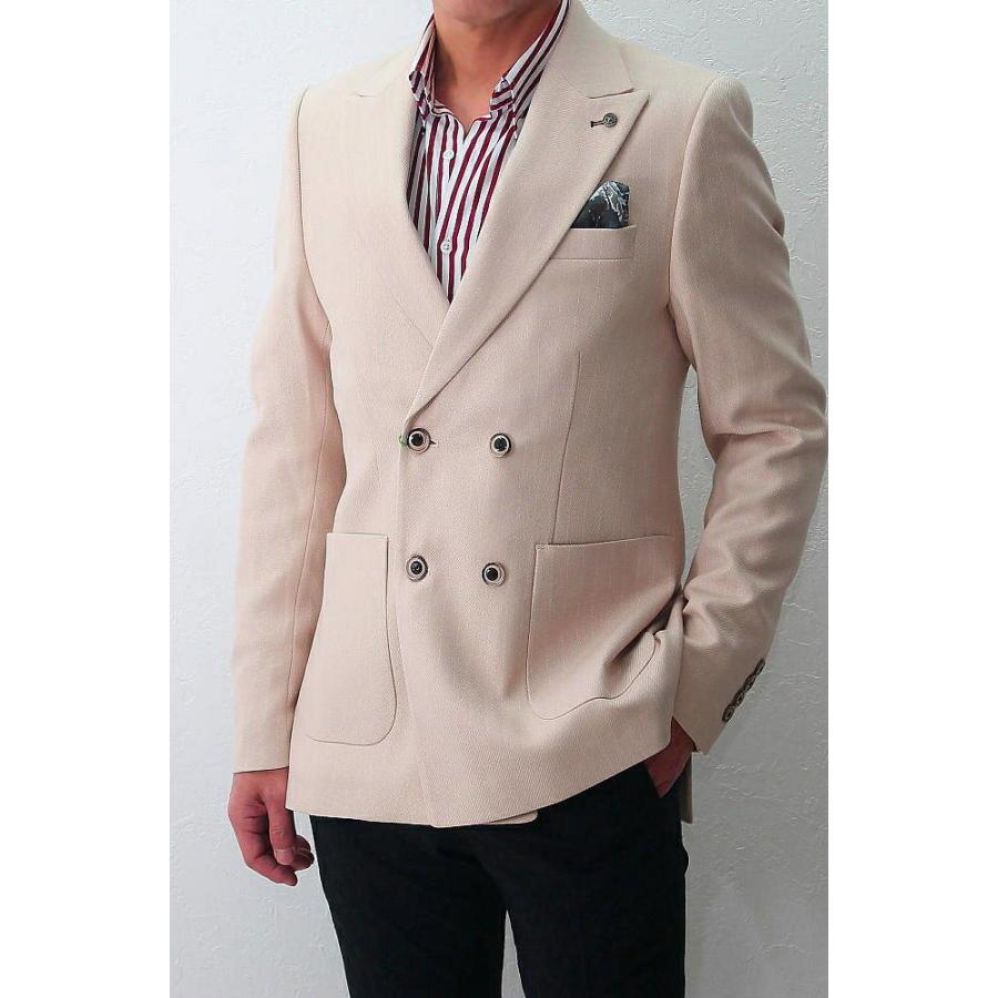 SENEE ダブルテーラードジャケット ベージュ double tailored jacket（ダブルテーラードジャケット