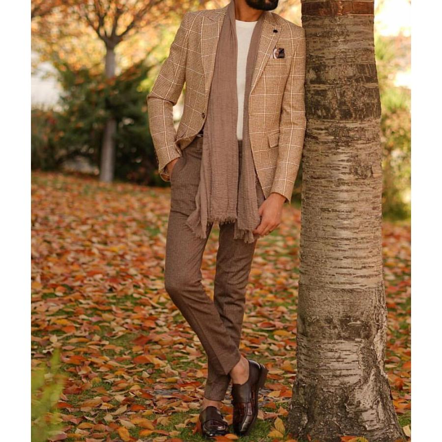 ツイードジャケット メンズ テーラードジャケット ブレザー 千鳥柄