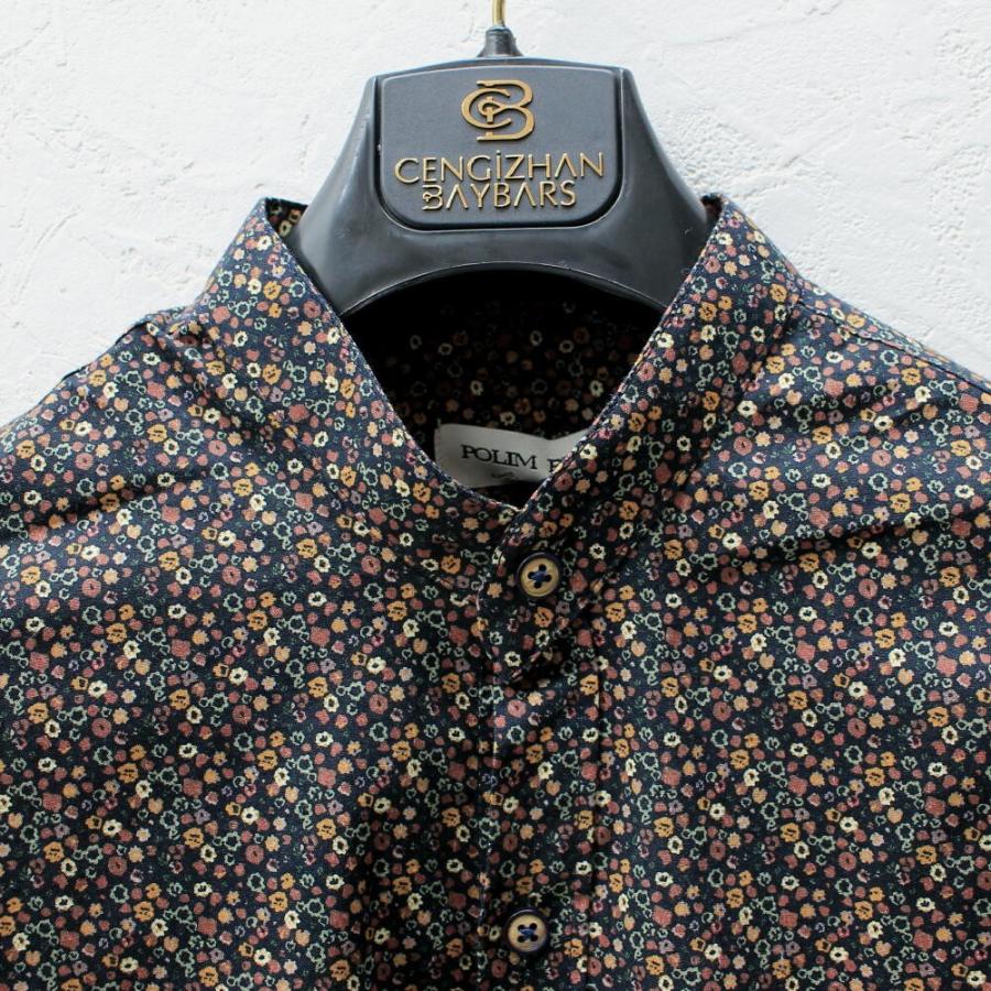 柄シャツ メンズ 小花柄 小紋柄 長袖シャツ バンドカラー マオカラー カジュアルシャツ 黒 コットン Xxl まで 大きいサイズ も入荷 Polimpier3556 Bin 1 Limitedヤフーショップ 通販 Yahoo ショッピング