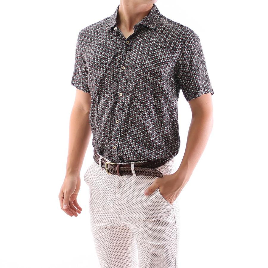 shirts - ポリシャツ 花柄長袖シャツ 昭和レトロ カットソー 大きいサイズ ブラウス XL shirts - ポリシャツ 花柄長袖シャツ 昭和レトロ カットソー