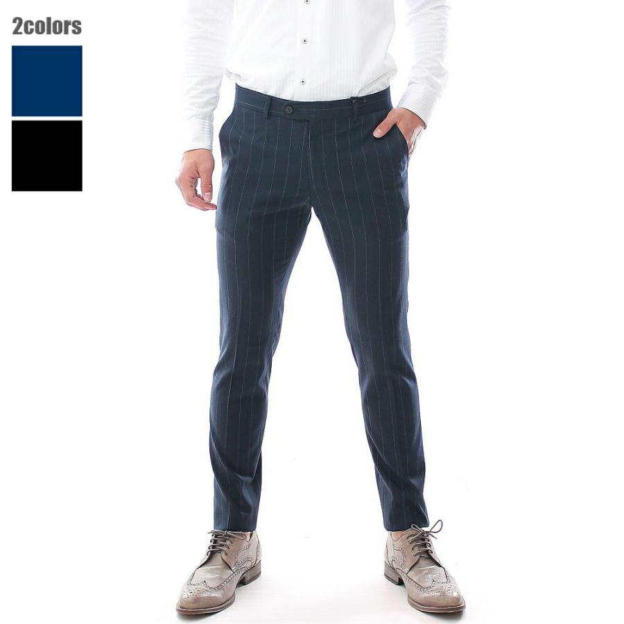 スキニー スラックス ストライプ ストレッチ スリム パンツ メンズ 紺 メンズ 春 夏 秋 大きいサイズ も入荷 グレー 黒 ビジネス パンツ ジャケパン Polimpier4545 Bin 1 Limitedヤフーショップ 通販 Yahoo ショッピング