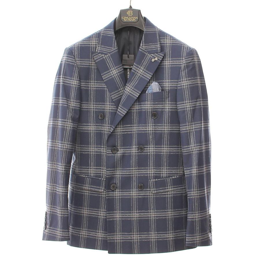 ダブルテーラードジャケット size:3 ネイビー 小さいサイズ ダブルテーラードジャケット 低身長さん・小柄女性