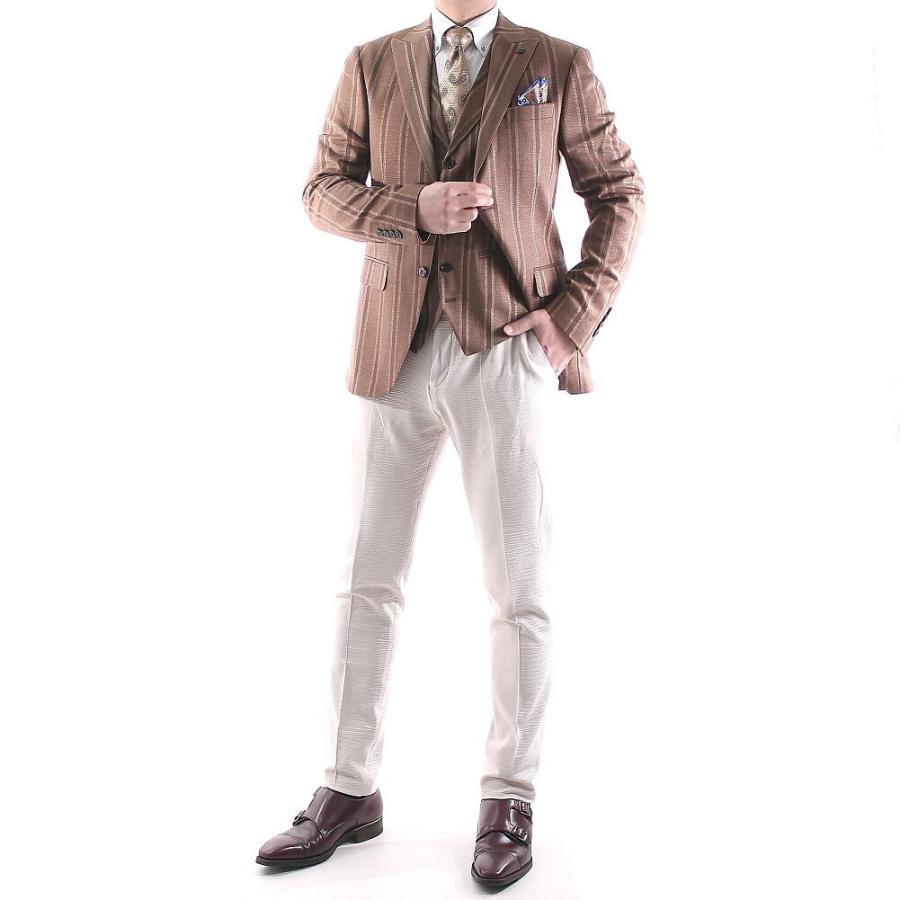 テーラードジャケット ストライプ 茶色 ブレザー メンズ タイト スリムフィット ジャケパン 秋 冬 春 大きいサイズも入荷 ビジネスジャケット Polimpier6698cha Bin 1 Limitedヤフーショップ 通販 Yahoo ショッピング