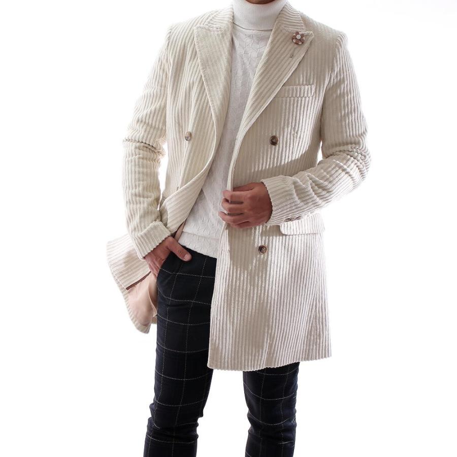 チェスターコート 白 メンズ コーデュロイ ハーフコート ピークドラペル ダブル Xxxl 4l まで 大きいサイズ も入荷 Polimpier6701shiro Bin 1 Limitedヤフーショップ 通販 Yahoo ショッピング