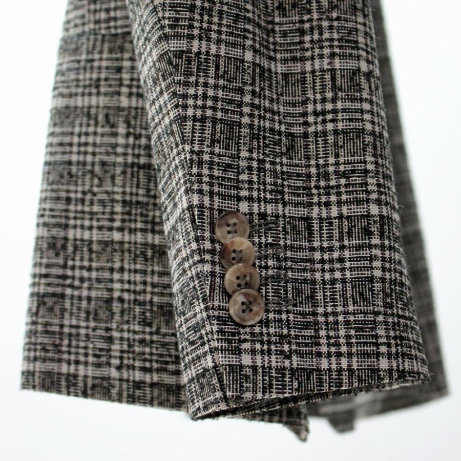 ツイード テーラードジャケット チェック ブレザー メンズ ジャケパン