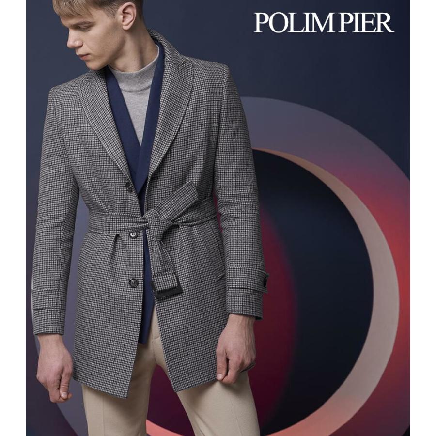 チェスターコート ベルト付き ベルテッドコート ハーフコート メンズ