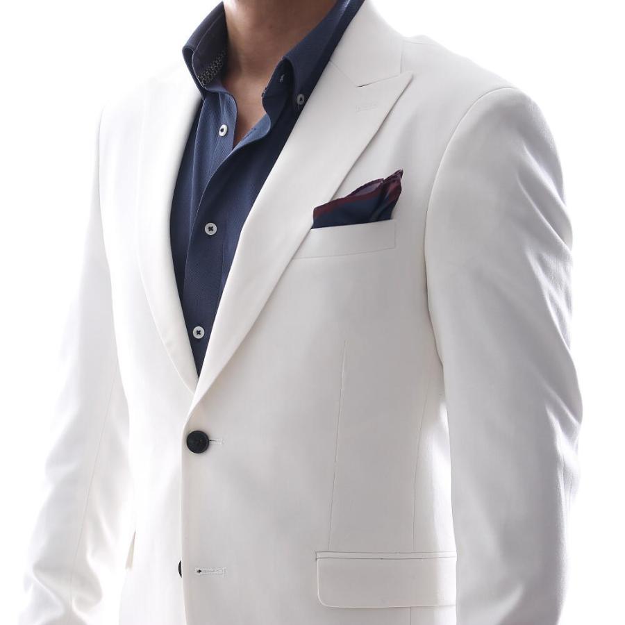 サマージャケット テーラード ジャケット ブレザー 背抜き メンズ 白 無地 タイト スリムフィット ジャケパン 春 夏 秋 大きいサイズも入荷 Polimpier65shiro Bin 1 Limitedヤフーショップ 通販 Yahoo ショッピング