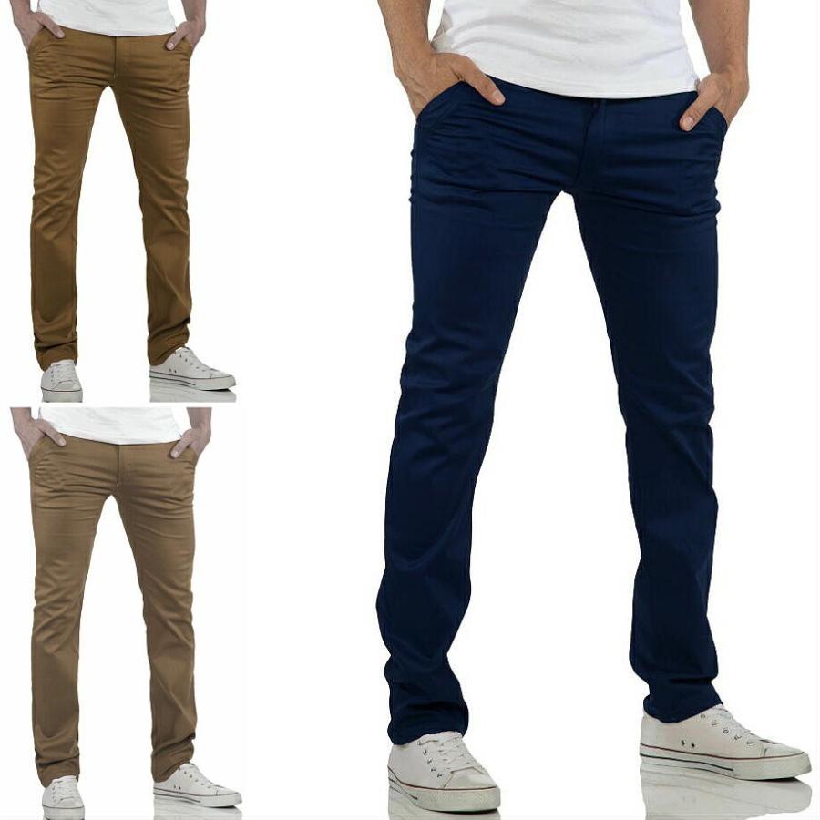 チノパン メンズ ストレッチ スキニー ブルーカーキ茶 スリム 細身 Rerock3334 Bin 1 Limitedヤフーショップ 通販 Yahoo ショッピング
