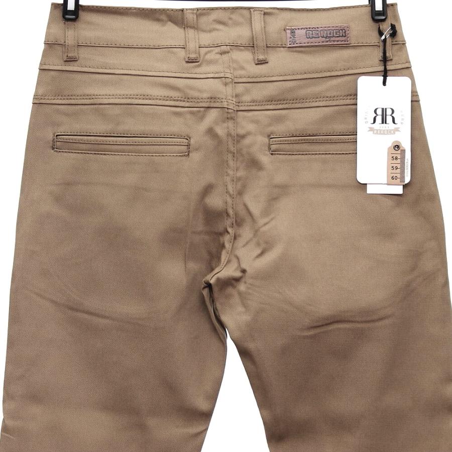 チノパン メンズ ストレッチ スキニー ブルーカーキ茶 スリム 細身 Rerock3334 Bin 1 Limitedヤフーショップ 通販 Yahoo ショッピング