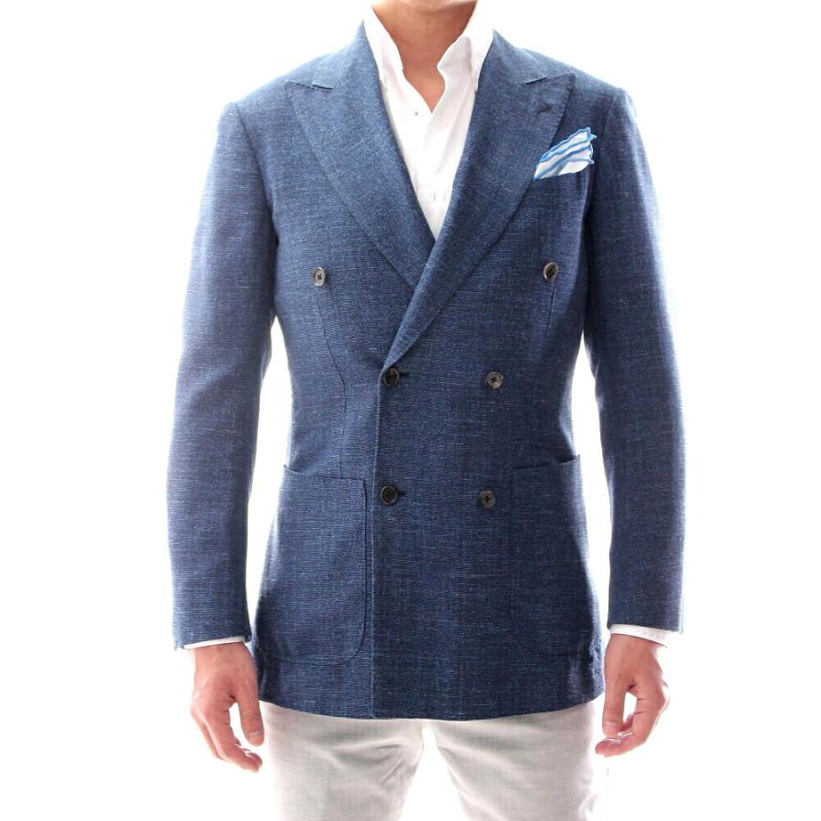 30 Offアウトレットsale 中古 Ring Jacket リングヂャケット テーラードジャケット ダブル ブレザー メンズ ブルー サマーウール 麻 リネン シルク 絹 日本未入荷 入手困難 Skylanceronline Com