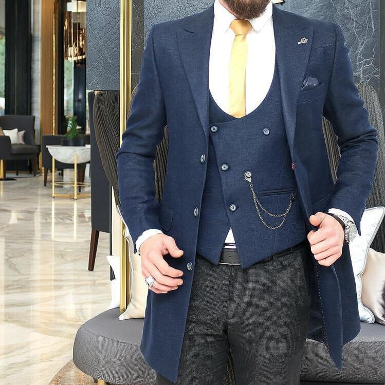 サードマガジン　ネイビー ダブルブレスト ボアチェスターコート サードマガジン ネイビー ダブルブレスト ボアチェスターコート