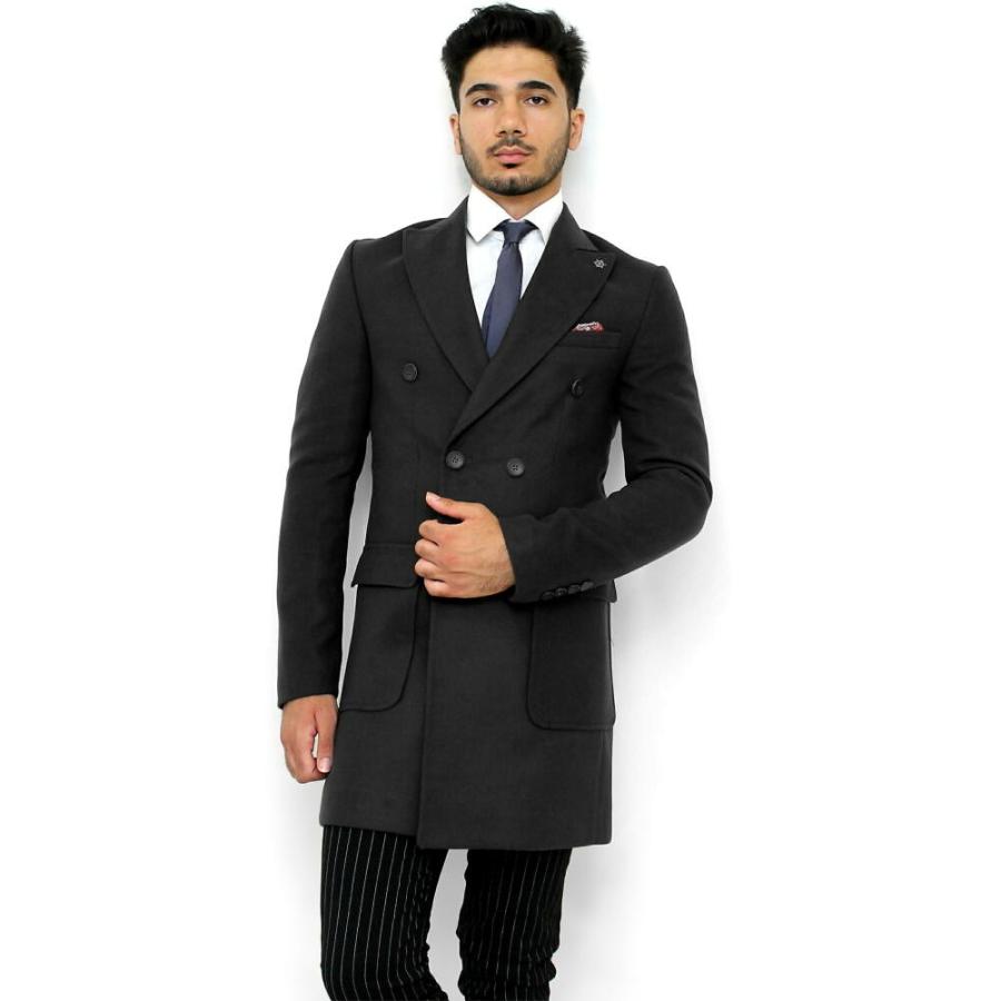 チェスターコートメンズ ダブルブレスト コート メンズ ハーフコート 黒 メルトンコート ピークドラペル メンズ アウター ビジネスコート Scorpion1031black Bin 1 Limitedヤフーショップ 通販 Yahoo ショッピング