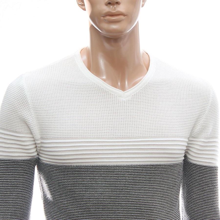 ｖネック ニット セーター 薄地 秋冬春 リブニット メンズ 白 黒 Wear15 Bin 1 Limitedヤフーショップ 通販 Yahoo ショッピング