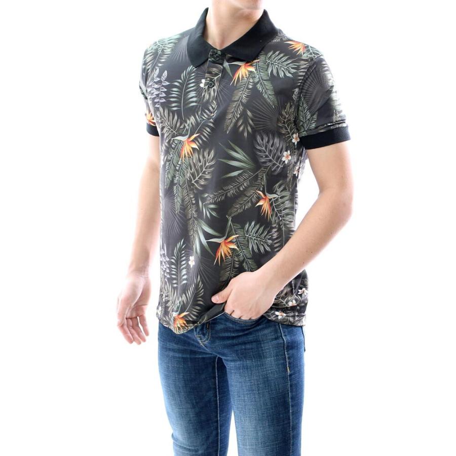 花柄 半袖 ポロシャツ メンズ 黒 大きいサイズも入荷 タイト 細身 派手 Welldonep1 Bin 1 Limitedヤフーショップ 通販 Yahoo ショッピング