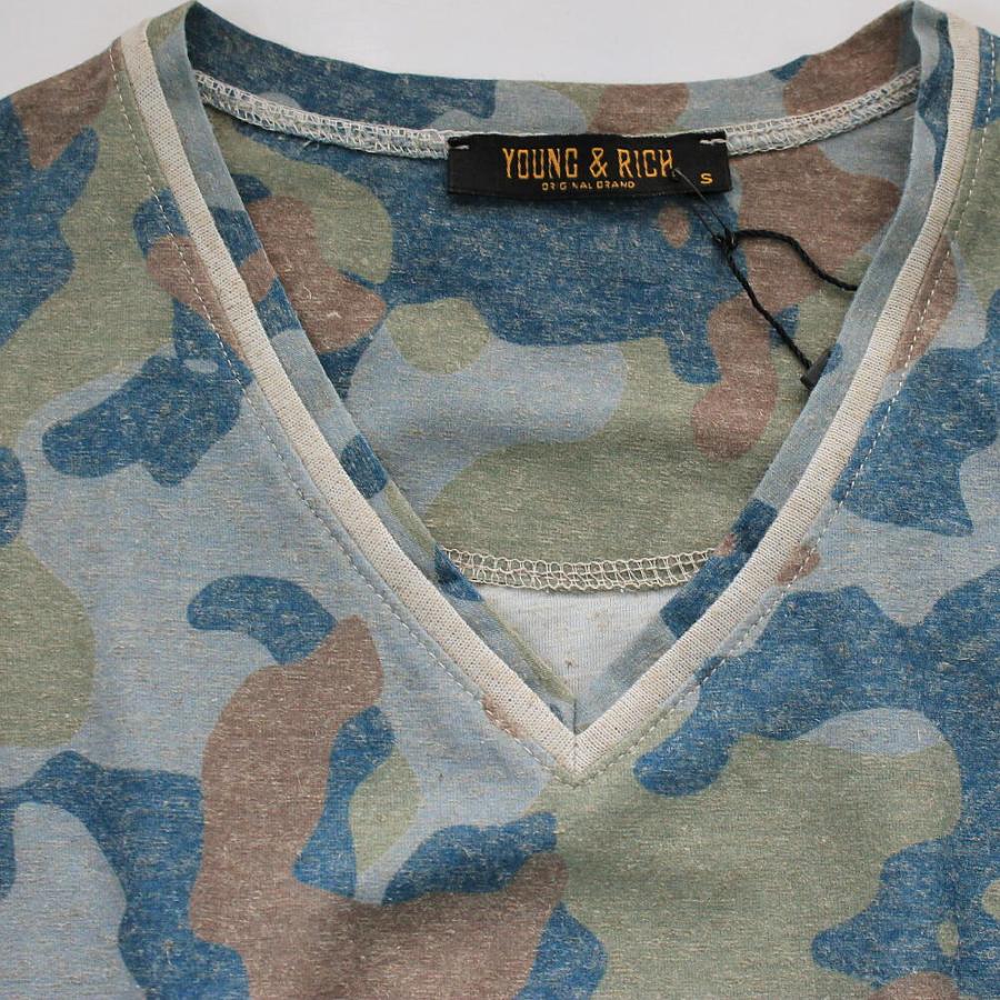 Vネック Tシャツ 迷彩 カモフラージュ/メンズ : BIN-1 LIMITEDヤフー