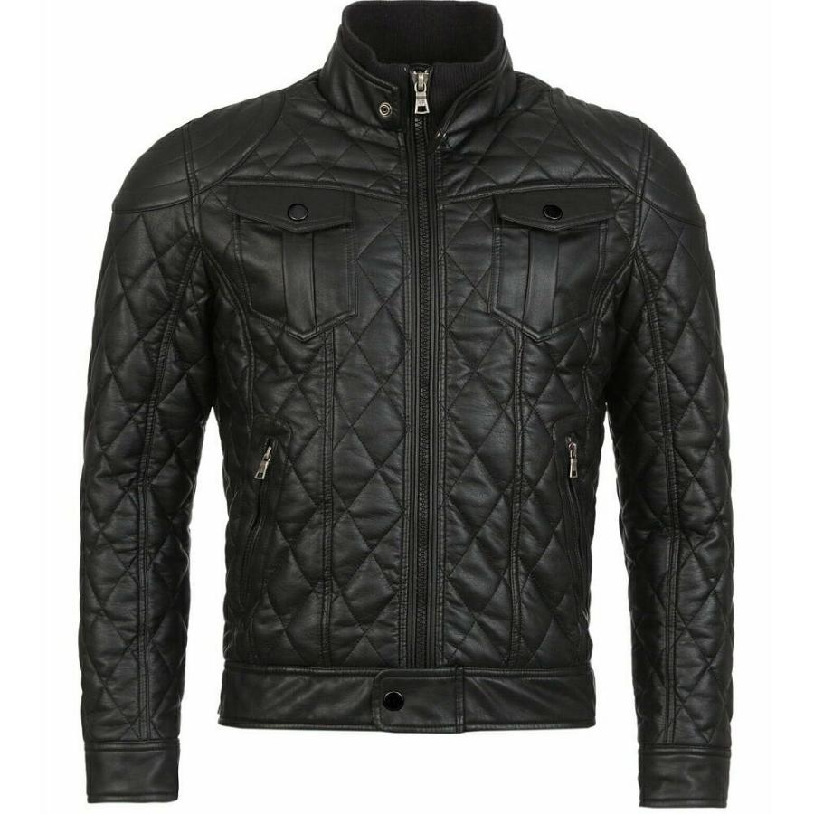 ライダースジャケット 黒 ライダースジャケット レザージャケット 革ジャン[品番