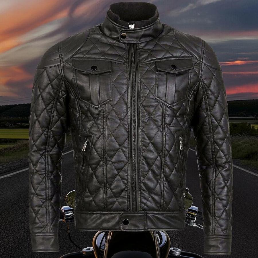 ライダースジャケット シングル メンズ 黒 レザー アウター S/M/L/XL