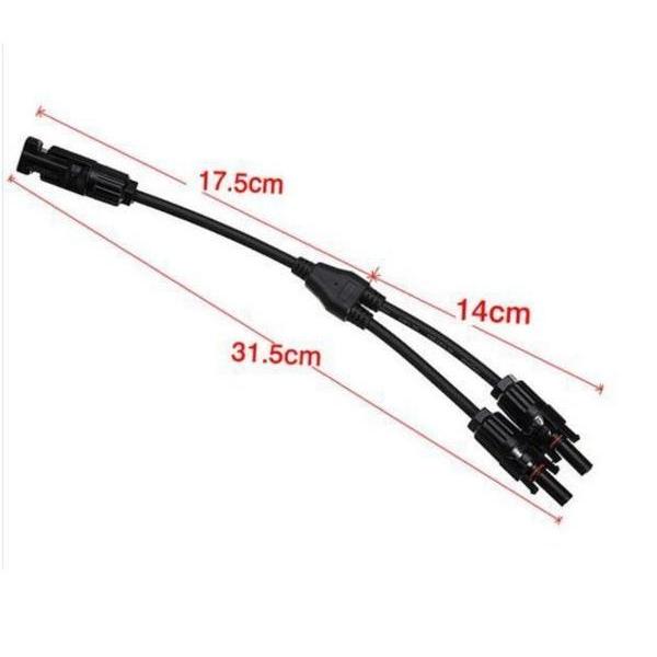 RIZ PLUS ソーラーパネル並列接続/MC4 Y型 2分岐ケーブル : ビネット