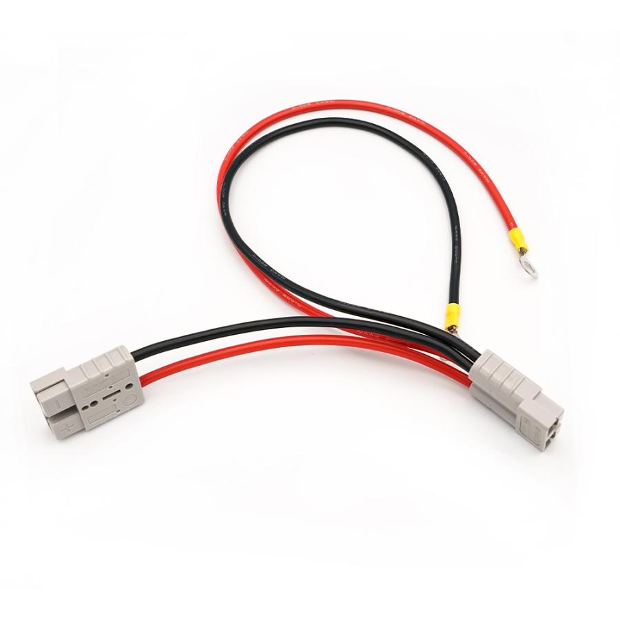 アンダーソン-バッテリーコネクタ― 50A 600V 10AGW2分岐ケーブル