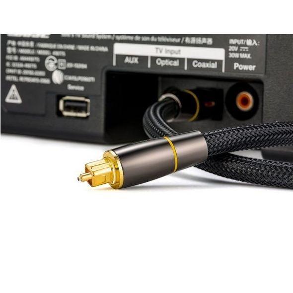 光デジタルケーブル 0.5m (50cm) 高品質光ケーブル TOSLINK 角型プラグ オーディオケーブル |  | 02