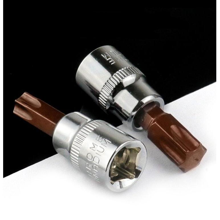 トルクス ビットソケット 単品 T10/T15/T20/T25/T27/T30/T40/T45/T50 