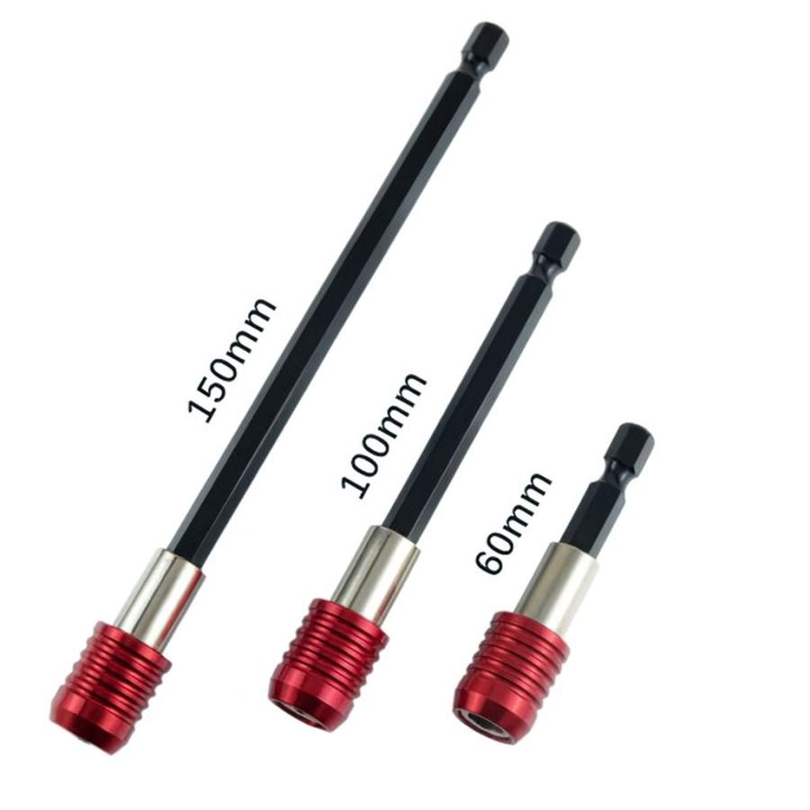 3本セット ビット延長ホルダー 六角軸 マグネット付き 60mm 100mm 150mm |  | 04