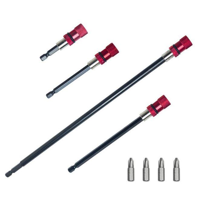 エクステンションバー 4本セット 六角ビット延長 高強度 電動工具用 インパクトドライバー対応 |  | 04