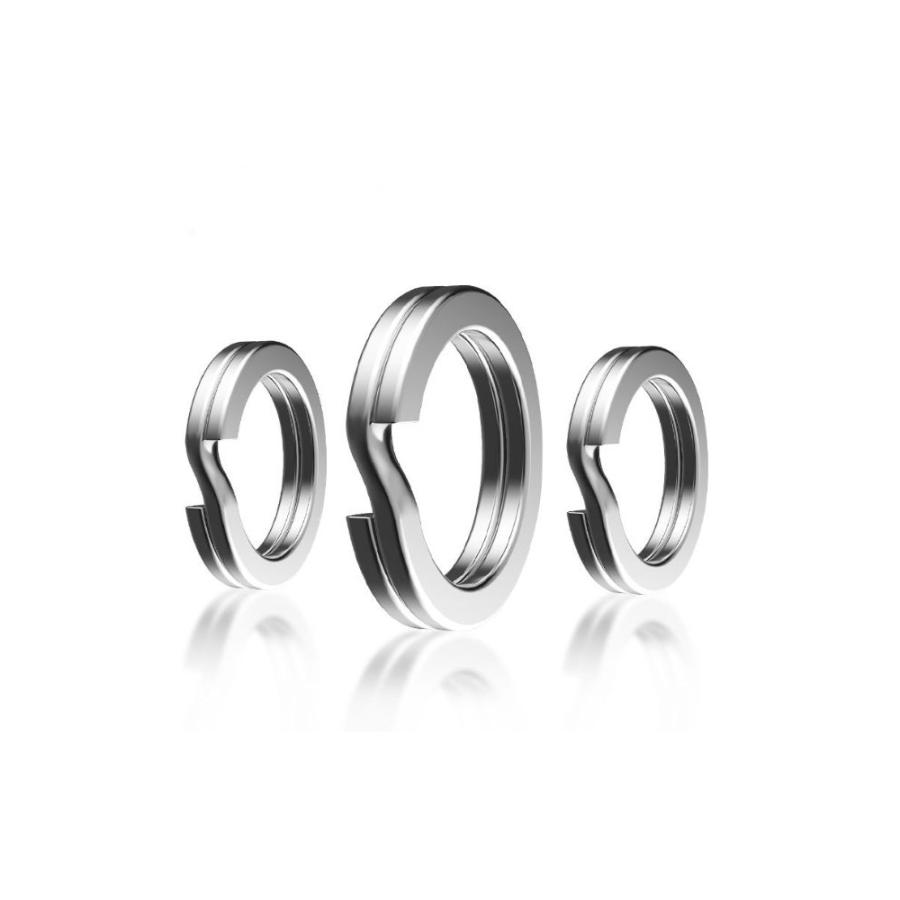 スプリットリング 5サイズ 平打ち #5 #6 #7 #8 #9 各サイズ40個 計200