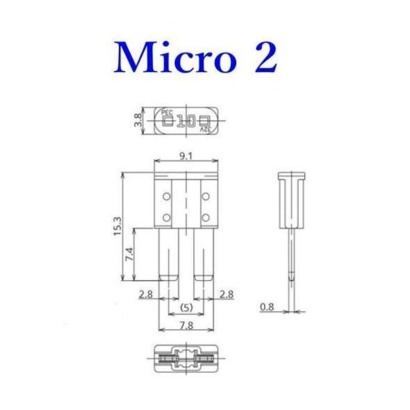 マイクロ ２ Micro2 ヒューズ 7種 ばら売り 5個｜binetto｜05