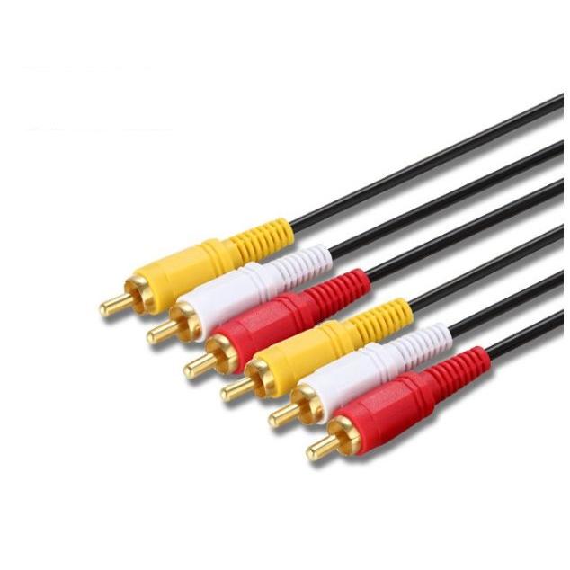 RCA ビデオ オーディオケーブル 3m 映像+音声端子 3ピン 赤白黄色